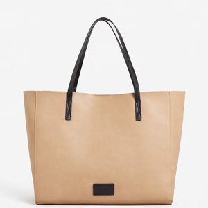 Mango pebbled shopper bag